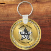 Classy Star Gold Class of 2023 Afstuderen Sleutelhanger (Voorkant)