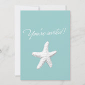 Classy Starfish Baby shower Invitation Kaart (Voorkant)