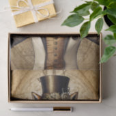 Classy Steampunk Fox Art Tissuepapier (Geschenk)