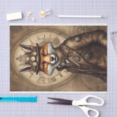  Classy Steampunk Fox Tissuepapier (Craft)