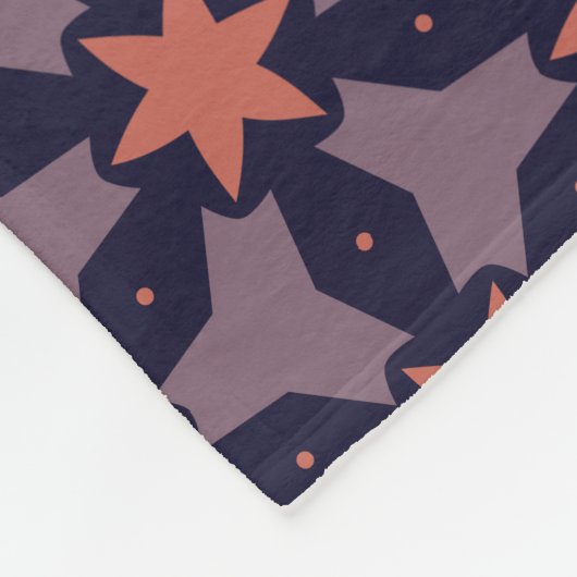 Classy sterontwerp fleece deken (Hoek)