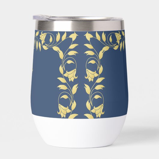 Classy stijlvol goud op Navy Graduation Caps Ivy (Rechts)