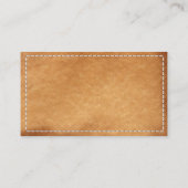 Classy Stitched Leather Biological Chemist Visitekaartje (Achterkant)