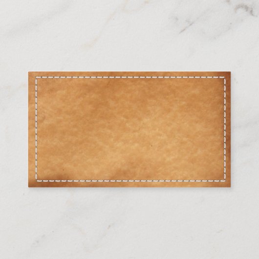 Classy Stitched Leather Biological Chemist Visitekaartje (Achterkant)