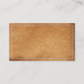 Classy Stitched Leather Petroleum Engineer Visitekaartje (Achterkant)