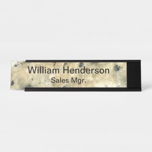 Classy Stone Marble Kijk Bureau Naambordje (Voorkant)