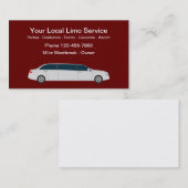 Classy Stretch Limousine Service Visitekaartjes (Voorkant / Achterkant)