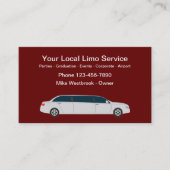 Classy Stretch Limousine Service Visitekaartjes (Voorkant)
