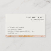 Classy Struik Pink Gold Oil Paint Texture Logo Visitekaartje (Achterkant)