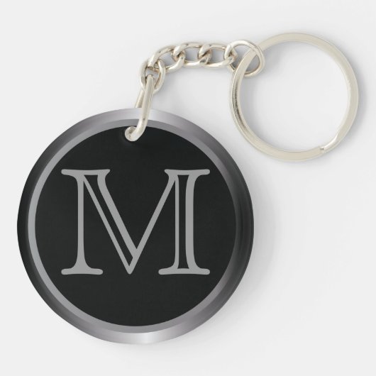 Classy Styled Monogram Sleutelhanger (Achterkant)