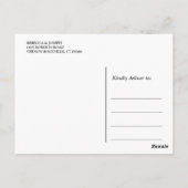 Classy Stylish Afstudeerder Pet Afstuderen Harteli Briefkaart (Achterkant)