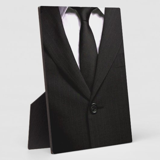 Classy Suit en Black Stropdas Fotoplaat (Zijkant)