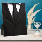 Classy Suit en Black Stropdas Fotoplaat (Zijkant)