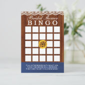 Classy Sunflower Vrijgezellenfeest Bingo Cards Kaart (Staand voorkant)