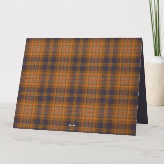 Classy Sweet Plaid Christmas Kaart (Achterkant)
