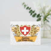 Classy Swiss Briefkaart (Staand voorkant)