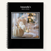 Classy tafel met Fancy plaatsingsrecept Notitieboek (Voorkant)