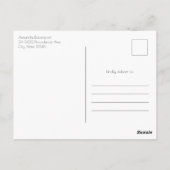 Classy tafel met Fancy plaatsinstelling Briefkaart (Achterkant)