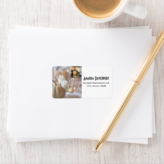 Classy tafel met Fancy plaatsinstelling Etiket (Insitu)