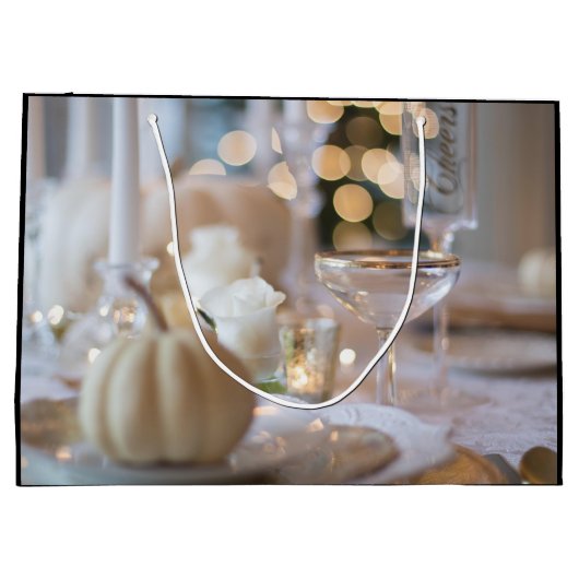 Classy tafel met Fancy plaatsinstelling Groot Cadeauzakje (Achterkant)