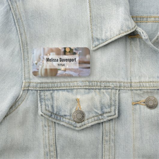 Classy tafel met Fancy plaatsinstelling Naamplaatje (In situ)