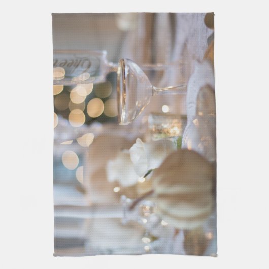 Classy tafel met Fancy plaatsinstelling Theedoek (Verticaal)