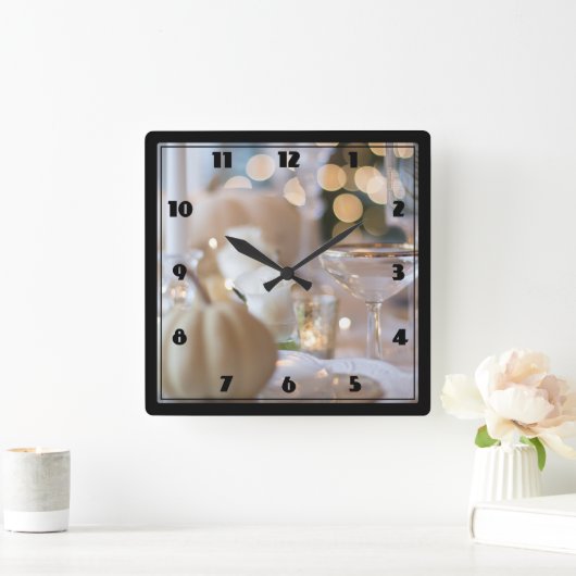 Classy tafel met Fancy plaatsinstelling Vierkante Klok (Huis)