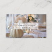 Classy tafel met Fancy plaatsinstelling Visitekaartje (Voorkant)