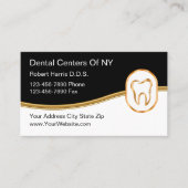 Classy Tandarts Afspraak Visitekaartje Template (Voorkant)