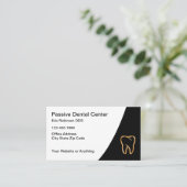 Classy tandarts Kantoor afspraak kaarten ontwerp Visitekaartje (Staand voorkant)