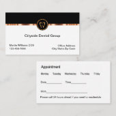 Classy Tandarts Kantoor Afspraakkaarten Nieuw Visitekaartje (Voorkant / Achterkant)