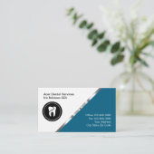 Classy Tandarts Kantoor Afspraakkaarten Visitekaartje (Staand voorkant)