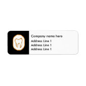 Classy Tandarts Kantoor Budget Retouradreslabels Etiket (Voorkant)