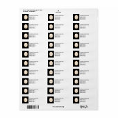 Classy Tandarts Kantoor Budget Retouradreslabels Etiket (Full Sheet)