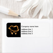 Classy Tandarts Kantoor Retouradres Sticker Label (Insitu)