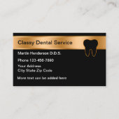 Classy tandartspraktijk visitekaartje (Voorkant)