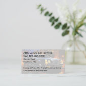 Classy Taxi Car Service Limo Visitekaartjes (Staand voorkant)