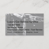 Classy Taxi Service Luxe Vervoer Zakelijk Visitekaartje (Voorkant)