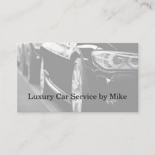 Classy Taxi Service Luxe Visitekaartjes (Voorkant)