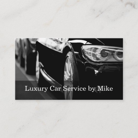Classy Taxi Service Luxury Transport Visitekaartje (Voorkant)