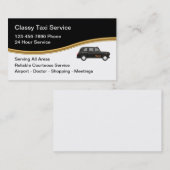 Classy Taxi Service Modern Visitekaartje (Voorkant / Achterkant)