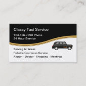 Classy Taxi Service Modern Visitekaartje (Voorkant)