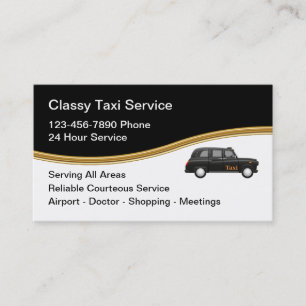 Classy Taxi Service Modern Visitekaartje