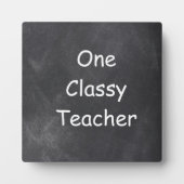 Classy Teacher Chalkboard Design Gift Idee Fotoplaat (Voorkant)