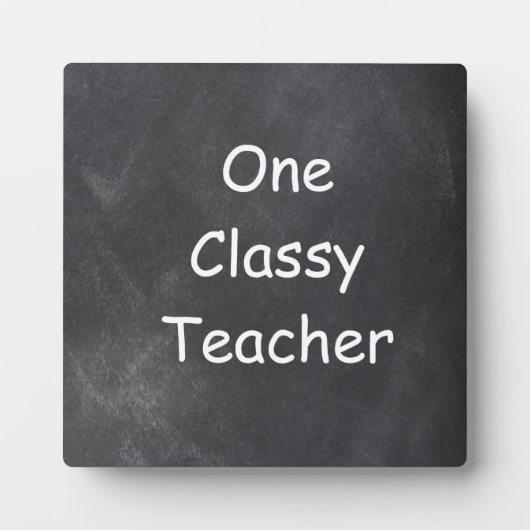 Classy Teacher Chalkboard Design Gift Idee Fotoplaat (Voorkant)