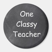 Classy Teacher Chalkboard Design Gift Idee Magneet (Voorkant)