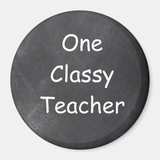 Classy Teacher Chalkboard Design Gift Idee Magneet (Voorkant)