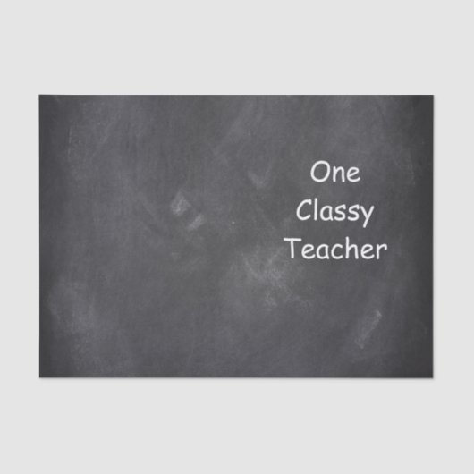 Classy Teacher Chalkboard Design Gift Idee Tissuepapier (Voorkant)