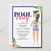 Classy Teen Pool Party | Geboortedag Kaart (Voorkant)