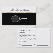 Classy Tennis Lessons Appointons Visitekaartjes (Voorkant / Achterkant)